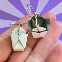 Load image into Gallery viewer, Noodle Box Upcycled Tin Earrings