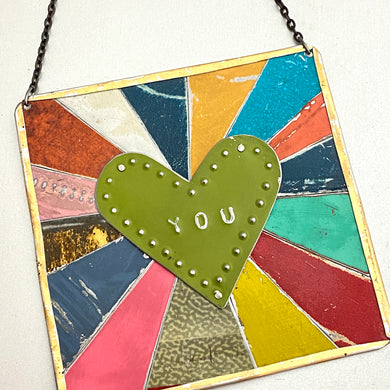 Love YOU Square Wall Hanging