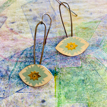 Load image into Gallery viewer, Starburst Eyes Upcycled Tin Earrings