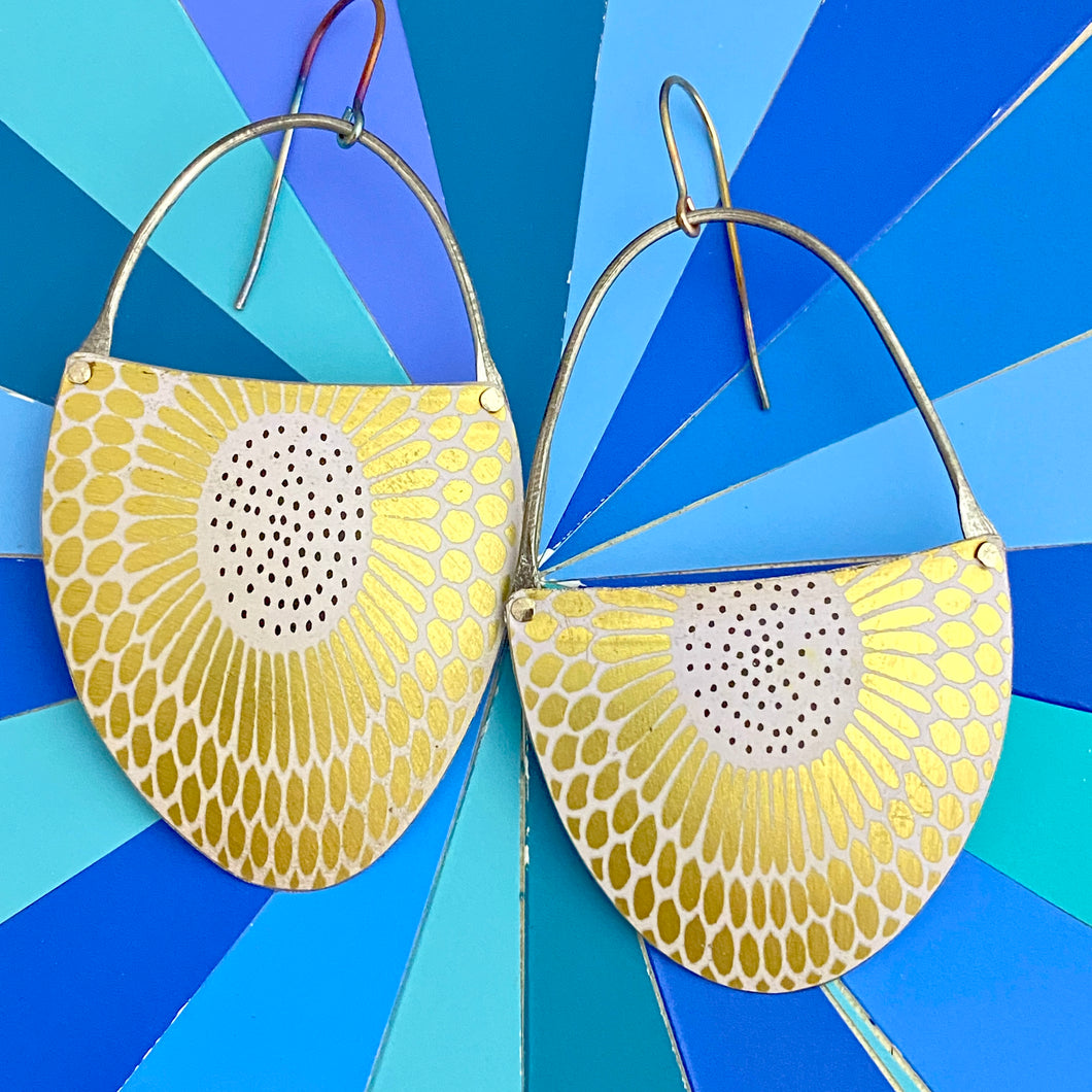 Golden Sunflowers Earrings