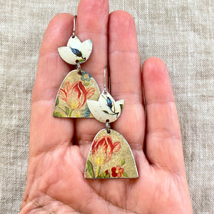 Vintage Tulip Arch Earrings