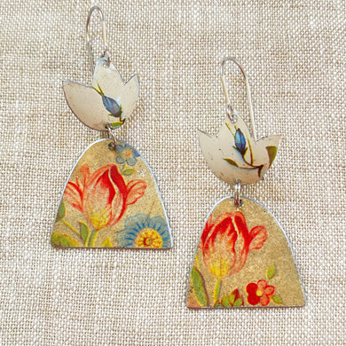 Vintage Tulip Arch Earrings