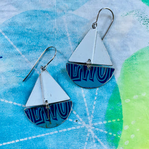 Edgeworth Upcycled Tin Sailboat Earrings