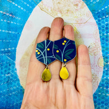 Load image into Gallery viewer, Golden Berries Upcycled Tin Earrings