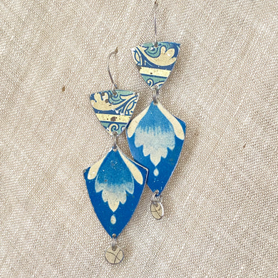 Mixed Vintage Delft Earrings