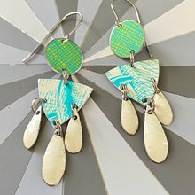 Load image into Gallery viewer, Mixed Turquoise Chandelier Earrings