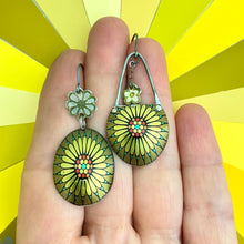 Load image into Gallery viewer, Golden Flower Mandala Earrings