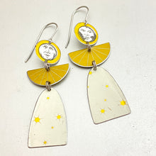 Load image into Gallery viewer, Moon Faced Angels Tin Earrings