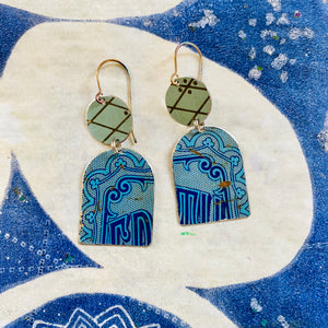 Edgeworth Wide Arch Upcycled Tin Earrings