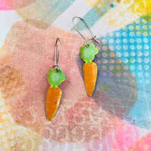 Load image into Gallery viewer, Little Carrots Upcycled Tin Earrings