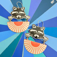 Load image into Gallery viewer, Sunshine Raccoon Earrings