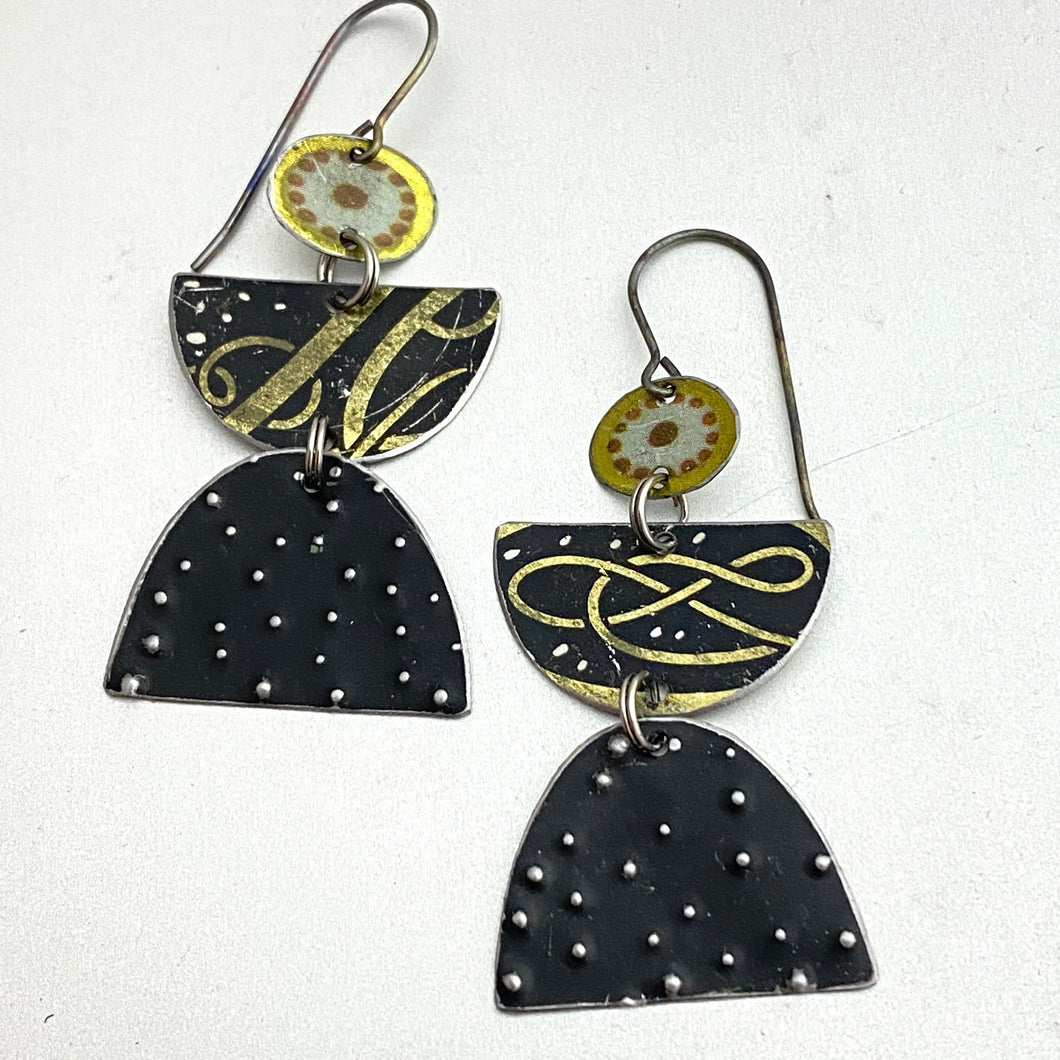 Midnight Angels Tin Earrings