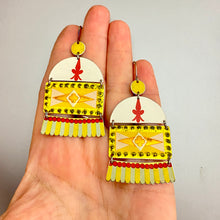 Load image into Gallery viewer, Lit Up Tin Earrings