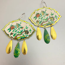 Load image into Gallery viewer, Fancy Chandelier Upcycled Tin Earrings