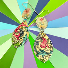 Load image into Gallery viewer, Florentine Pattern Tear Drop Earrings
