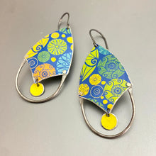 Load image into Gallery viewer, Circle-y Cools Shielded Tin Earrings