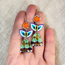 Load image into Gallery viewer, Orange Blossom Angel Earrings