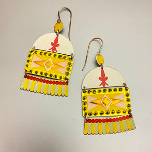 Lit Up Tin Earrings