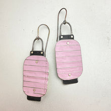 Load image into Gallery viewer, Pink Japanese Lantern Tin Earrings