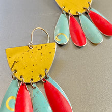 Load image into Gallery viewer, Multi Drip Drop Tin Earrings