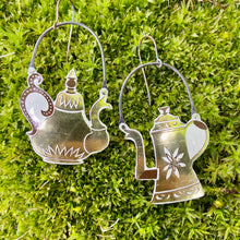 Load image into Gallery viewer, Fancy Teapots I Upcycled Tin Earrings