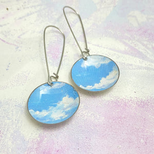 Cloudy Sky Medium Basin Earrings