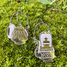 Load image into Gallery viewer, Fancy Teapots II Upcycled Tin Earrings