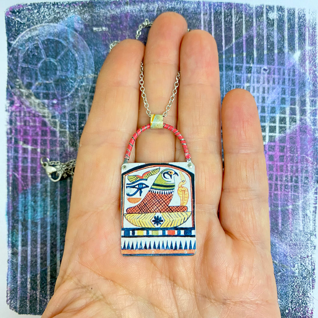 Horus Upcycled Tin Necklace