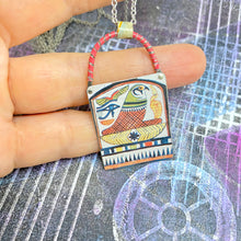 Load image into Gallery viewer, Horus Upcycled Tin Necklace