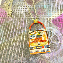 Load image into Gallery viewer, Horus Upcycled Tin Necklace