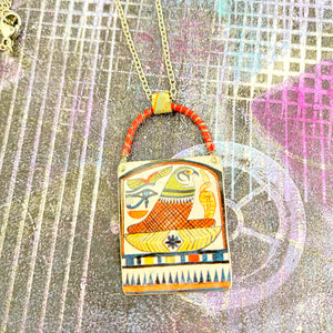 Horus Upcycled Tin Necklace