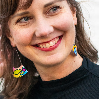 Chupa Chups Large Fan Dangle Earrings