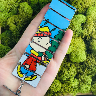 Charlie Brown Upcycled Tin Bracelet