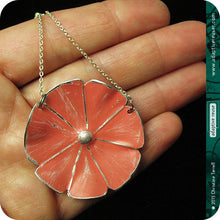 Load image into Gallery viewer, Gelato Colors Upcycled Tin Flower Necklace