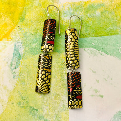 Mixed Voluspa Pattern Recycled Tin Earrings