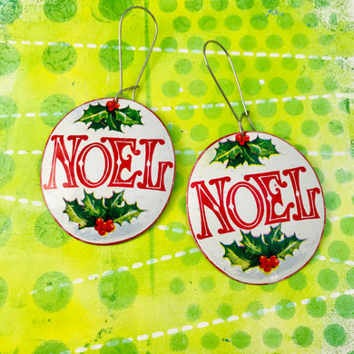 Big Noel Ovals Zero Waste Tin Earrings