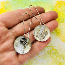 Load image into Gallery viewer, Raccoon &amp; Squirrel Medium Basin Earrings