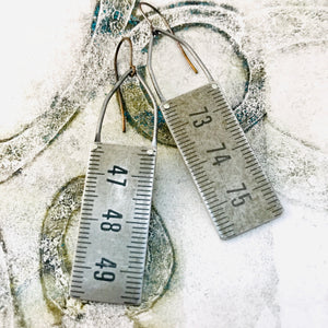 RESERVED French Ruler Upcycled Earrings