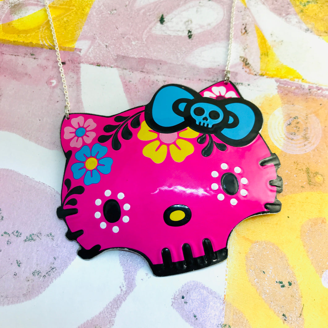 Hello Kitty Dia de Los Muertos Zero Waste Tin Necklace