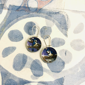 Bluejays Tiny Dot Upcycled Tin Earrings
