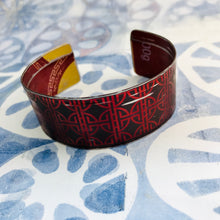 Load image into Gallery viewer, Scarlet Moon Cake Upcycled Tin Cuff