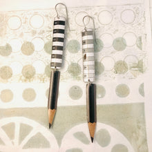 Load image into Gallery viewer, Sketching Pencils Upcycled Tin Earrings