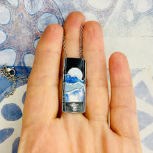 Load image into Gallery viewer, Midnight Moonrise Upcycled Tin Necklace