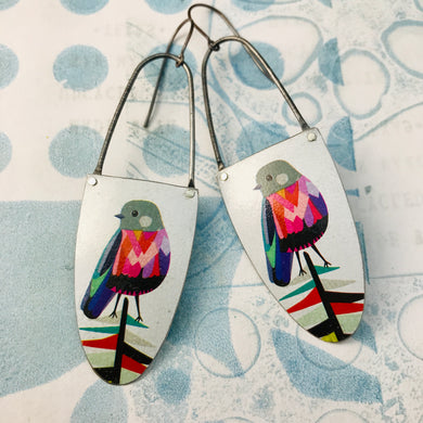 Sweet Songbirds Zero Waste Tin Earrings Ethical Jewelry