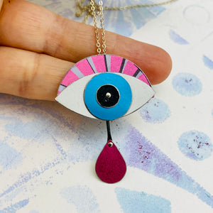 Protective Eye Tin Necklace