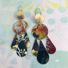 Load image into Gallery viewer, Wise Sage &amp; Novices Zero Waste Tin Chandelier Earrings