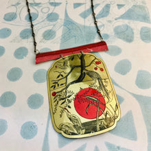 Load image into Gallery viewer, Parrots and Crane Upcycled Tin Necklace