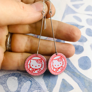 Hello Kitty Circles Tin Earrings