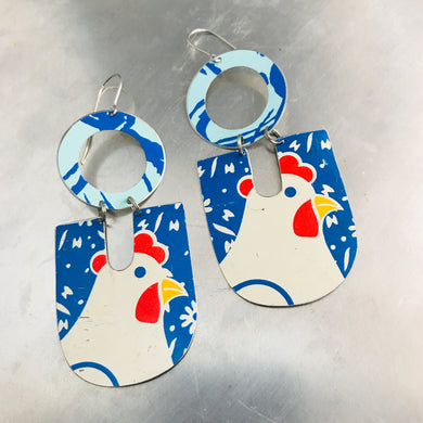Chunky Chicken Chunky Horseshoes Zero Waste Tin Earrings