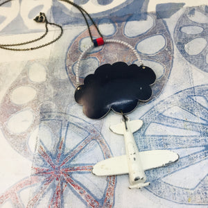 #11 In Flight Cloud Zero Waste Tin Necklace